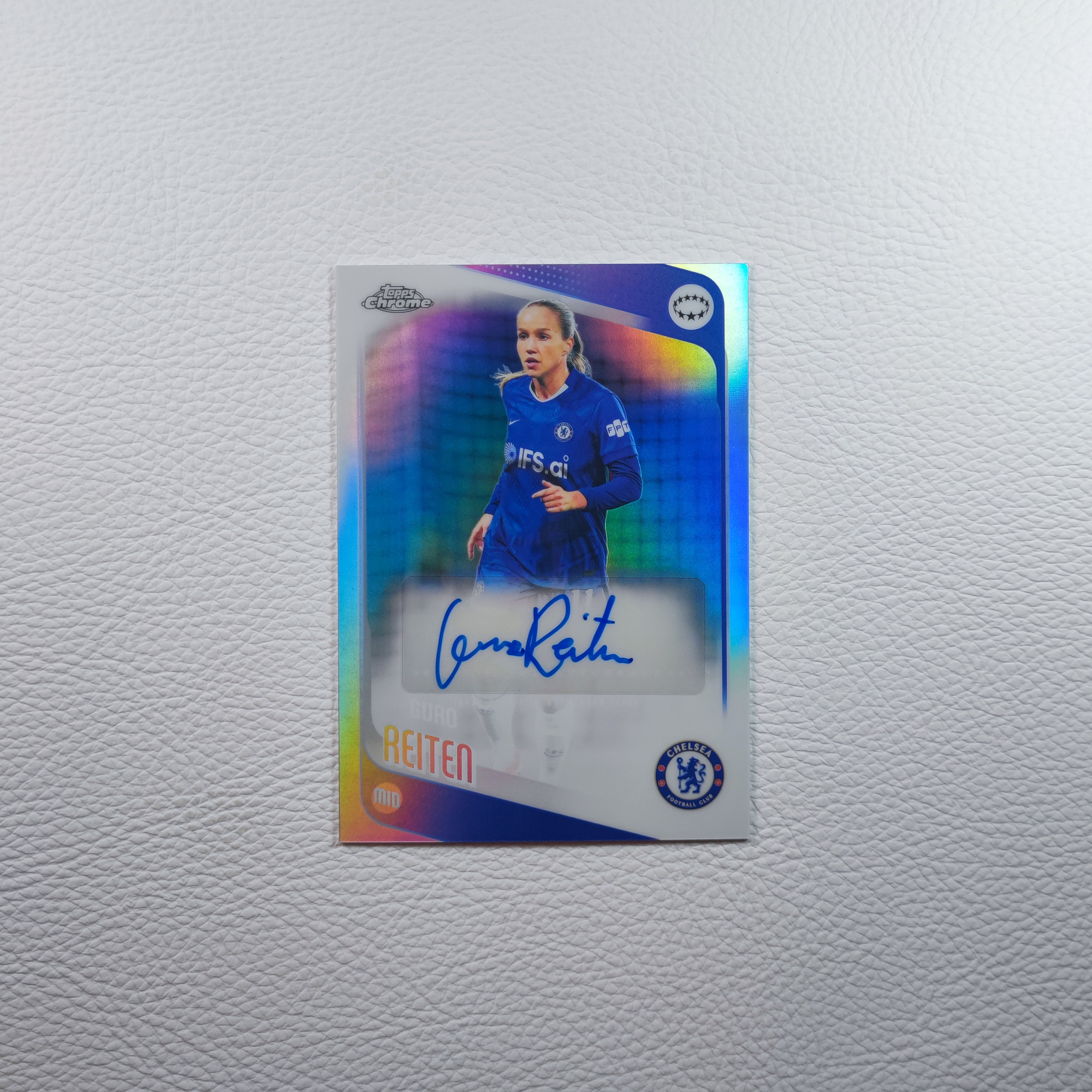 Topps Chrome 切尔西女足 挪威 赖滕 G.Reiten 亲签 签字 球星卡图片