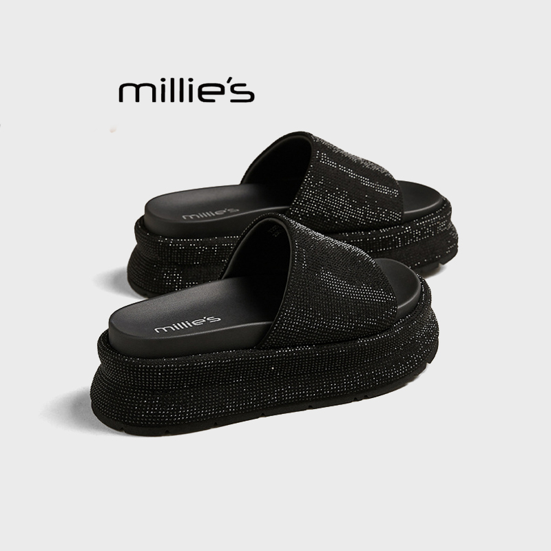 MILLIE'S/妙丽满天星水钻凉拖