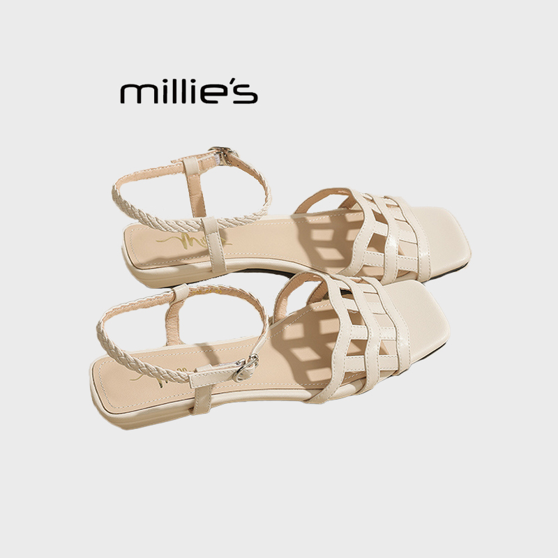 MILLIE'S/妙丽时尚露趾凉鞋女