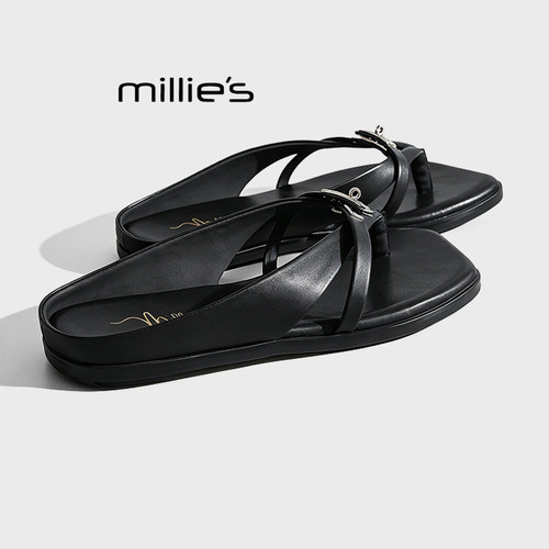 MILLIE'S/妙丽夹脚平底小凉拖