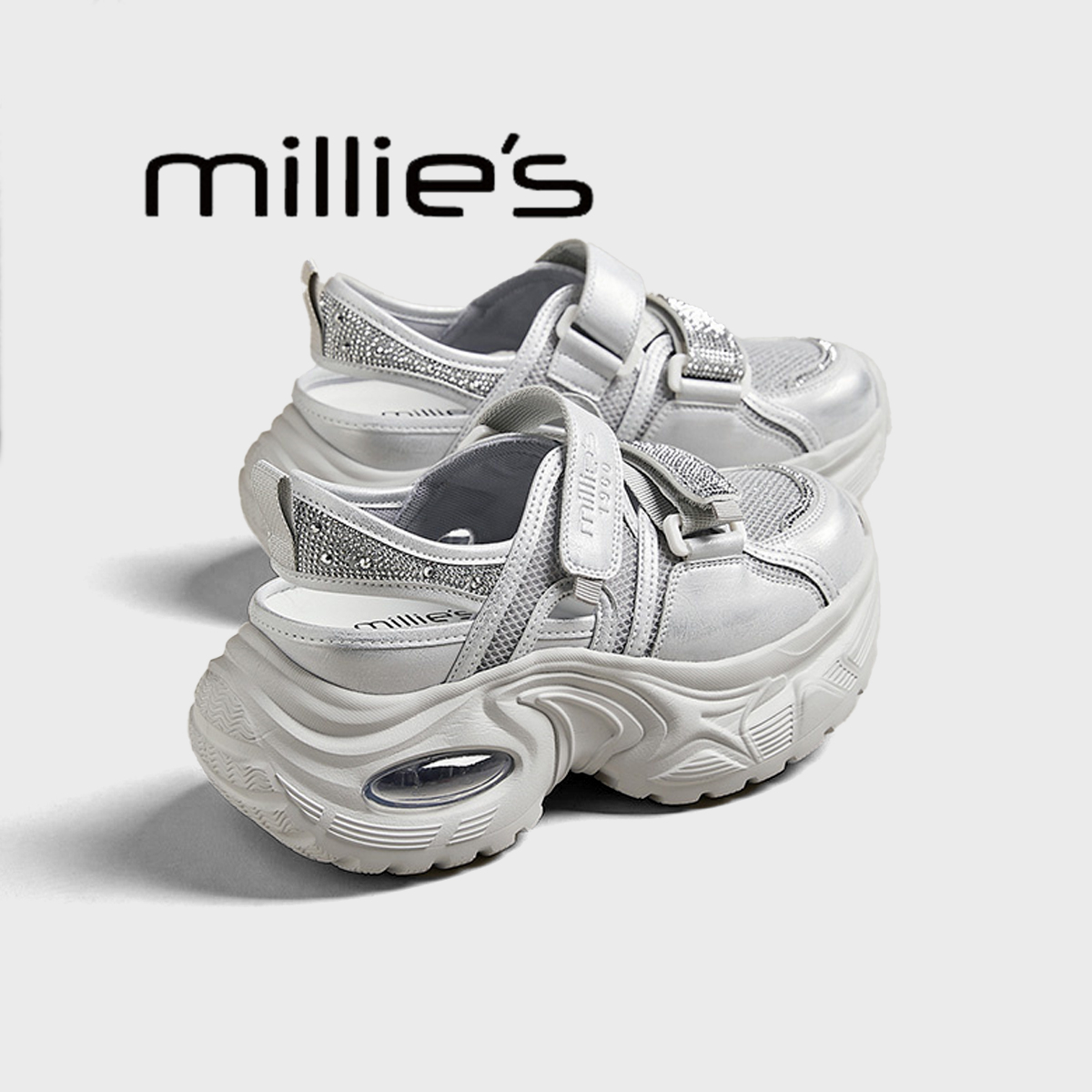 MILLIE'S/妙丽厚底增高凉鞋