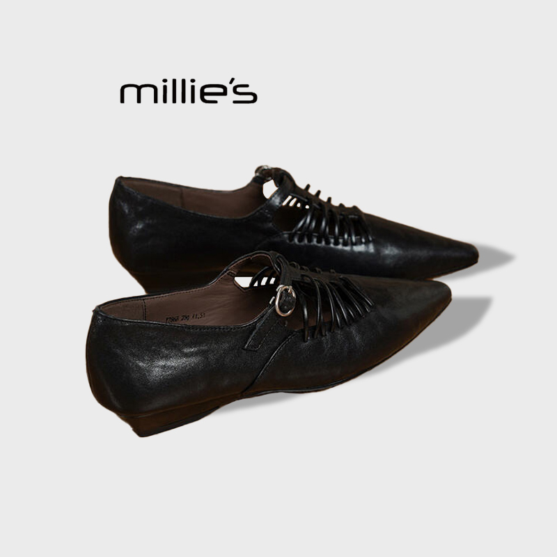 MILLIE'S/妙丽法式镂空芭蕾舞鞋