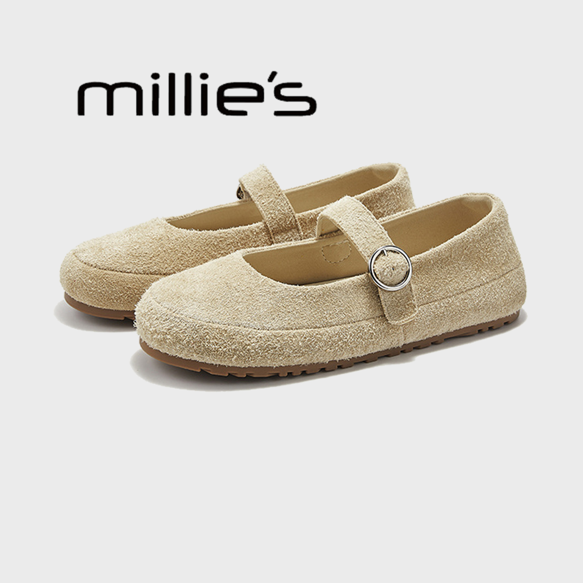 MILLIE'S/妙丽松糕豆豆鞋单鞋