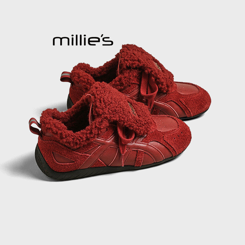 MILLIE'S/妙丽休闲加绒棉鞋