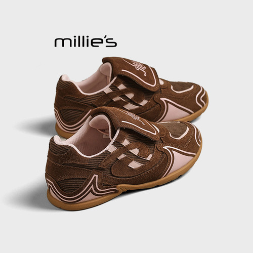 MILLIE'S/妙丽真皮德训鞋女