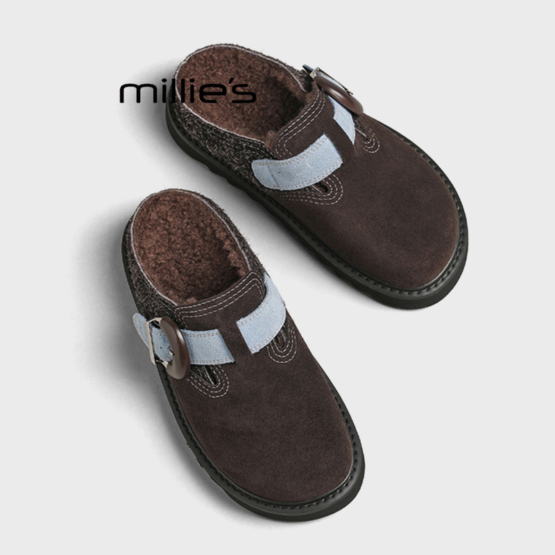 MILLIE'S/妙丽增高一脚蹬半拖鞋