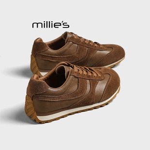 软底轻便运动阿甘鞋 妙丽内增高时尚 女秋2025新款 德训鞋 MILLIE