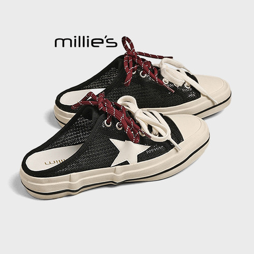 MILLIE'S/妙丽百搭休闲包头拖鞋