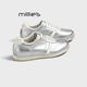 百搭软底平底运动鞋 MILLIE 女2026春季 新款 妙丽银色复古德训鞋