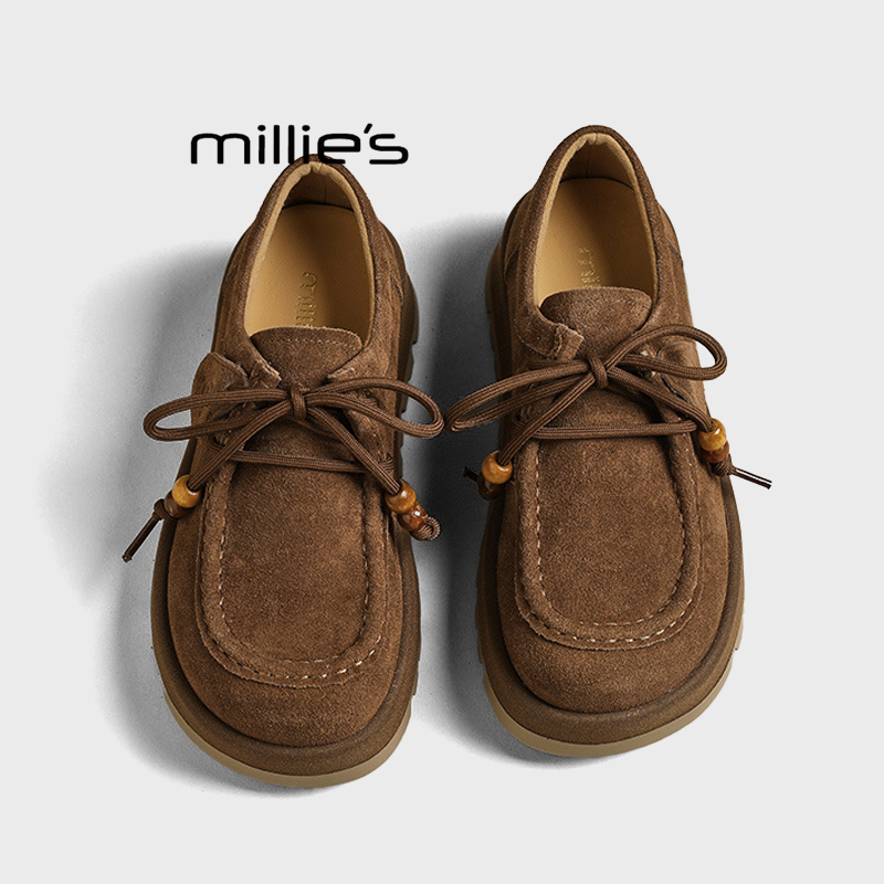 MILLIE'S/妙丽厚底增高勃肯鞋