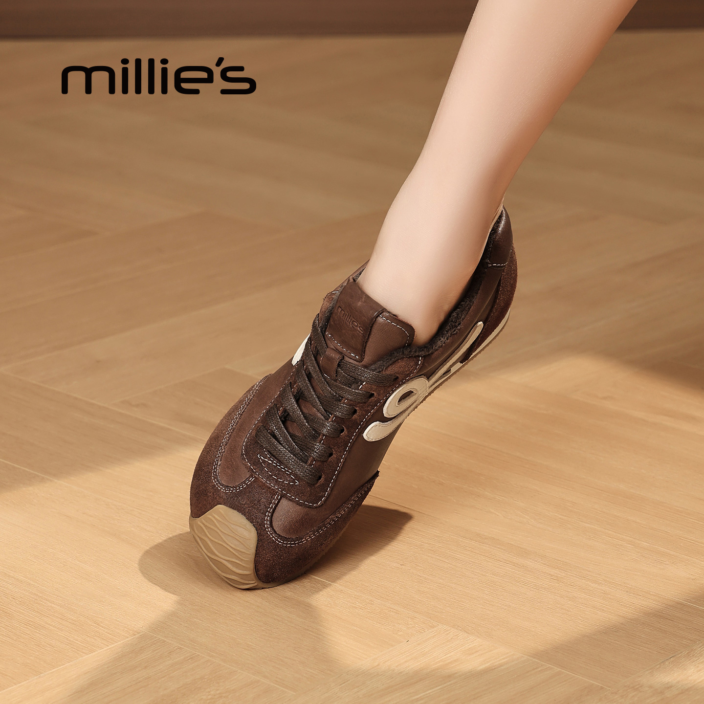 MILLIE'S/妙丽内增高德训鞋
