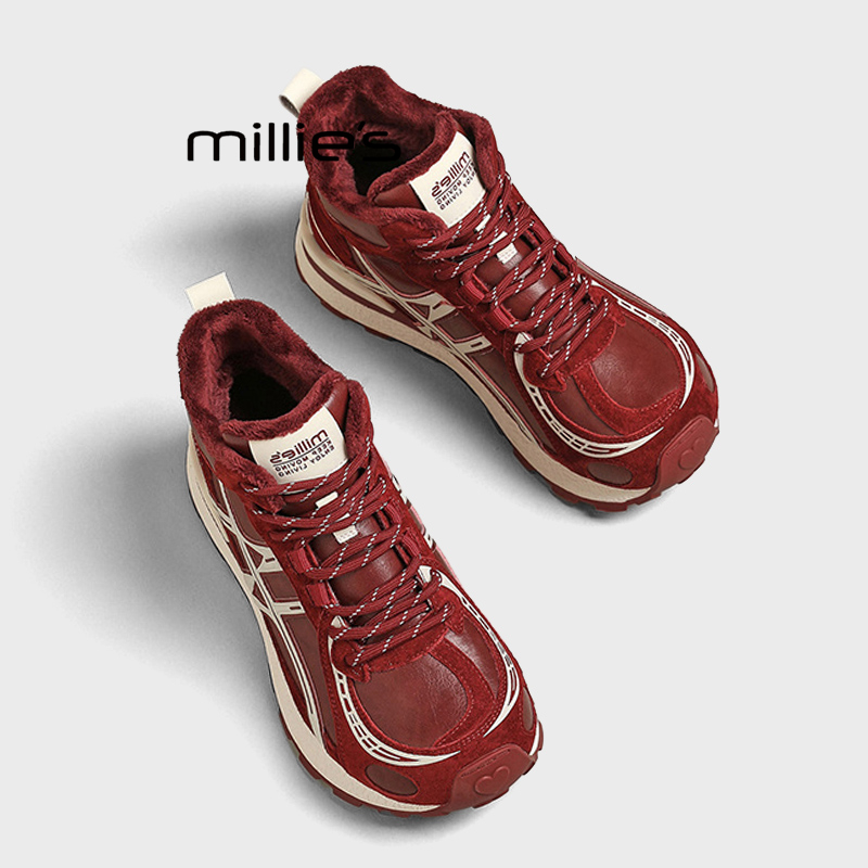 MILLIE'S/妙丽百搭加绒老爹鞋