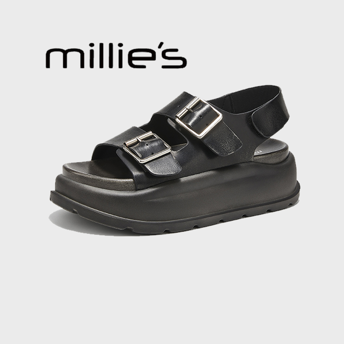 MILLIE'S/妙丽厚底增高凉鞋女