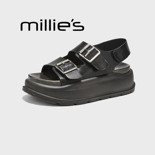 MILLIE'S/妙丽厚底增高凉鞋女