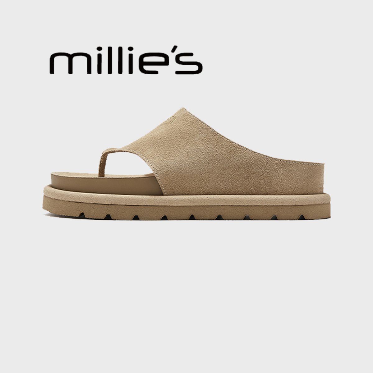 MILLIE'S/妙丽夹趾人字拖鞋女