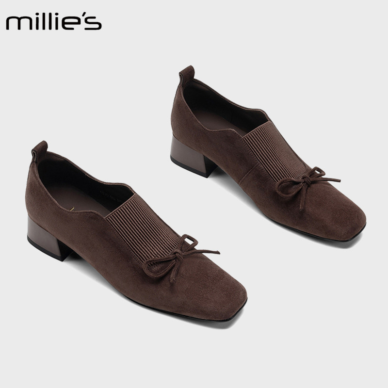 MILLIE'S/妙丽复古风深口单鞋图片