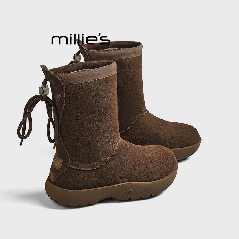 MILLIE'S/妙丽加绒加厚雪地靴女