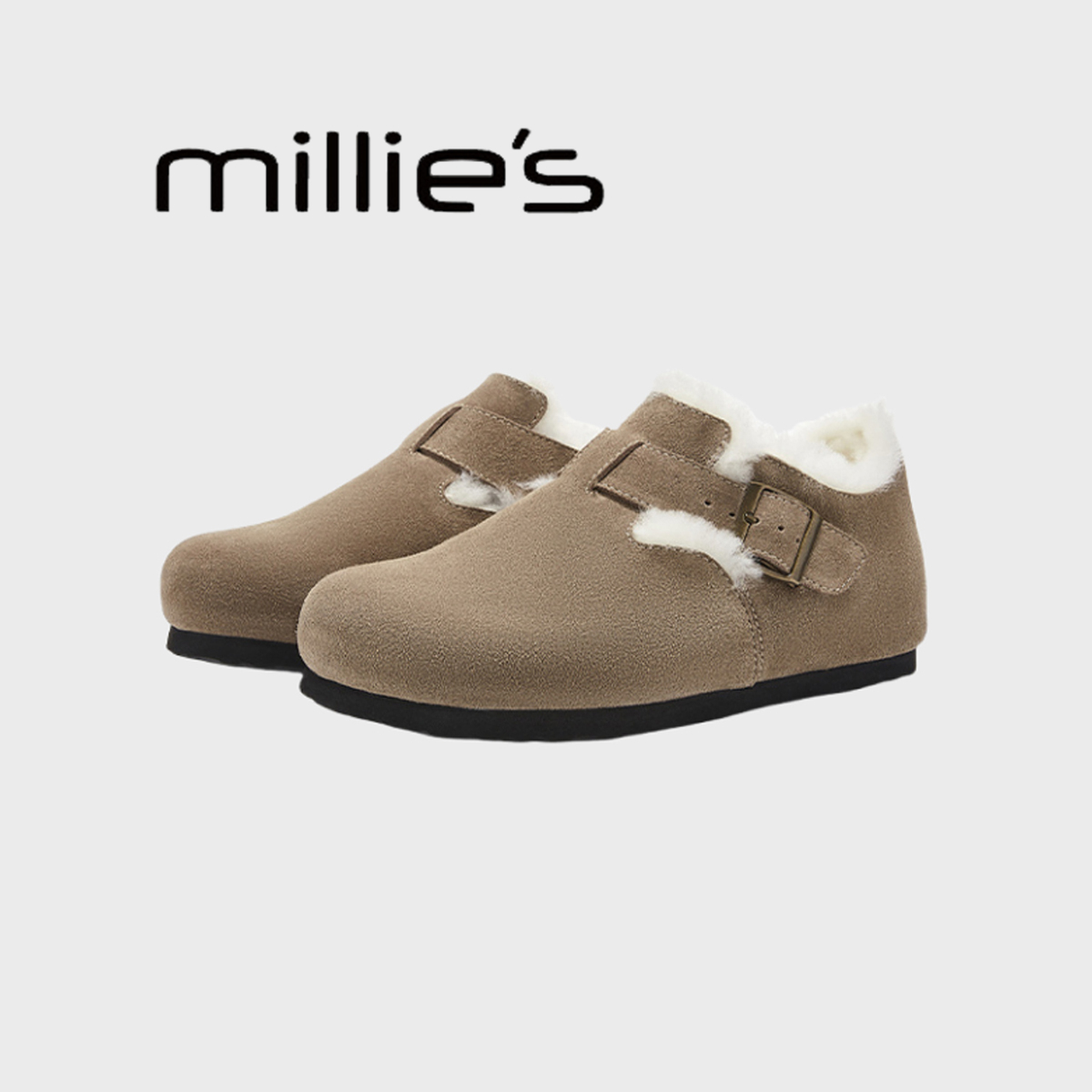MILLIE'S/妙丽加绒保暖勃肯鞋