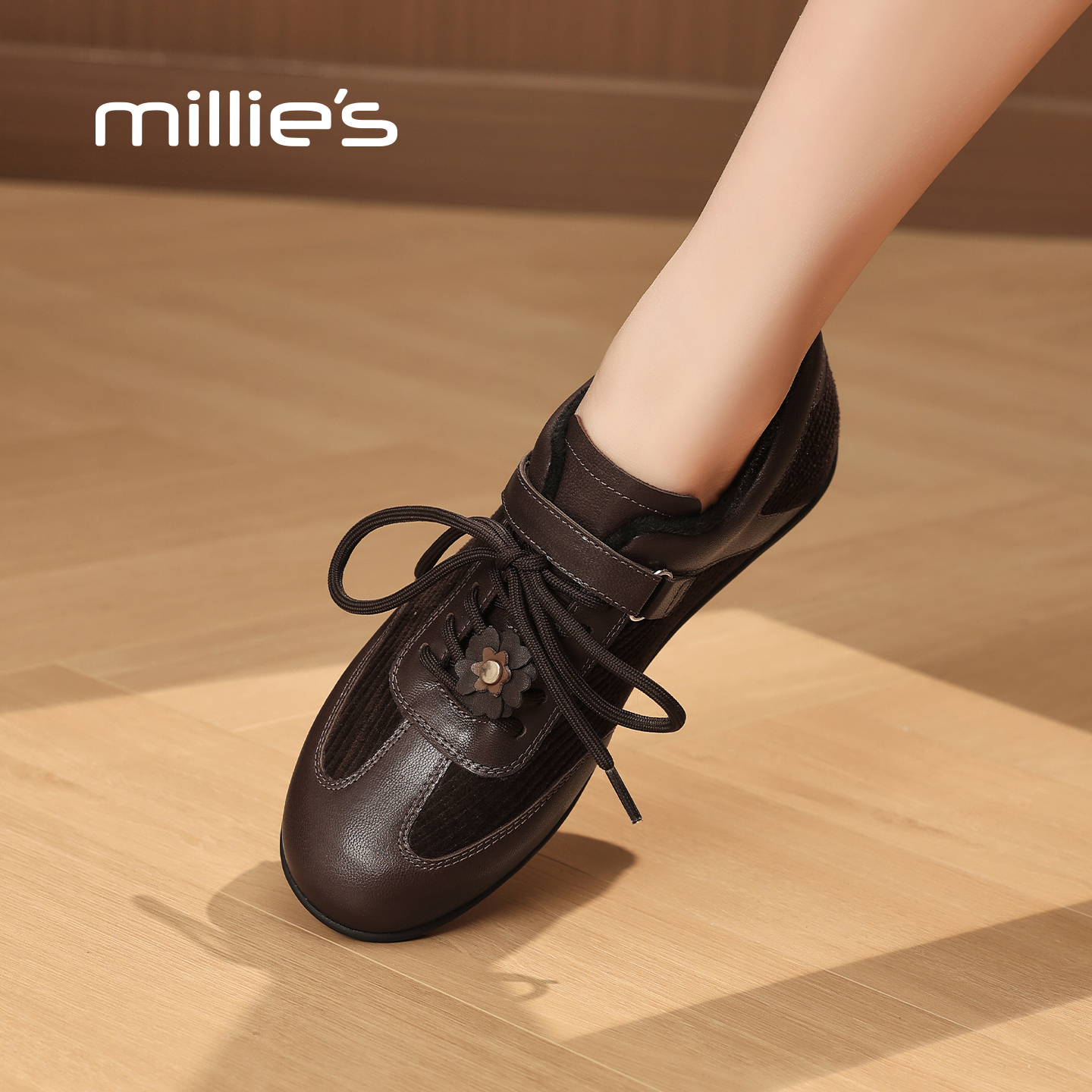 MILLIE'S/妙丽复古德训鞋女款