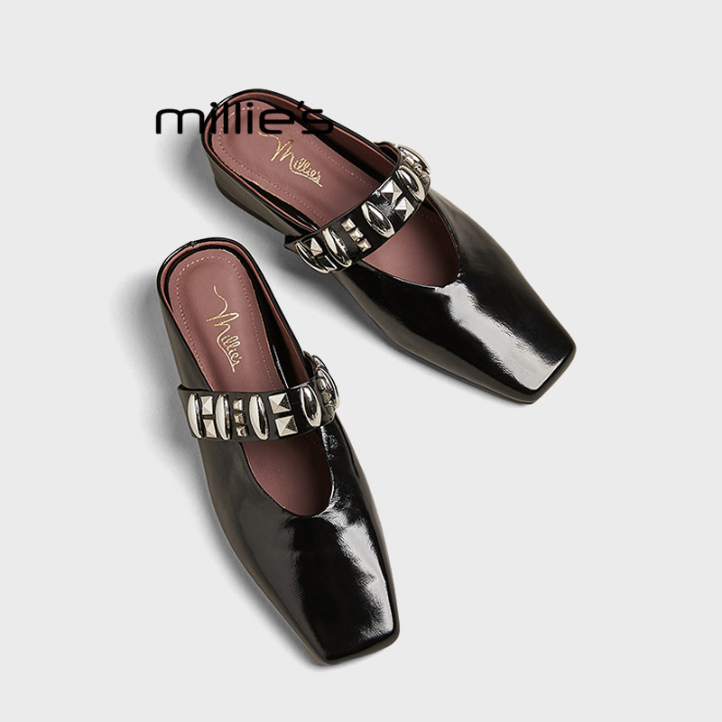 MILLIE'S/妙丽包头穆勒拖鞋