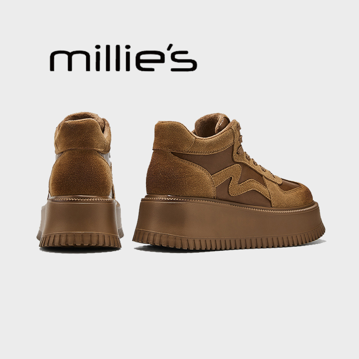 MILLIE'S/妙丽厚底低帮松糕鞋
