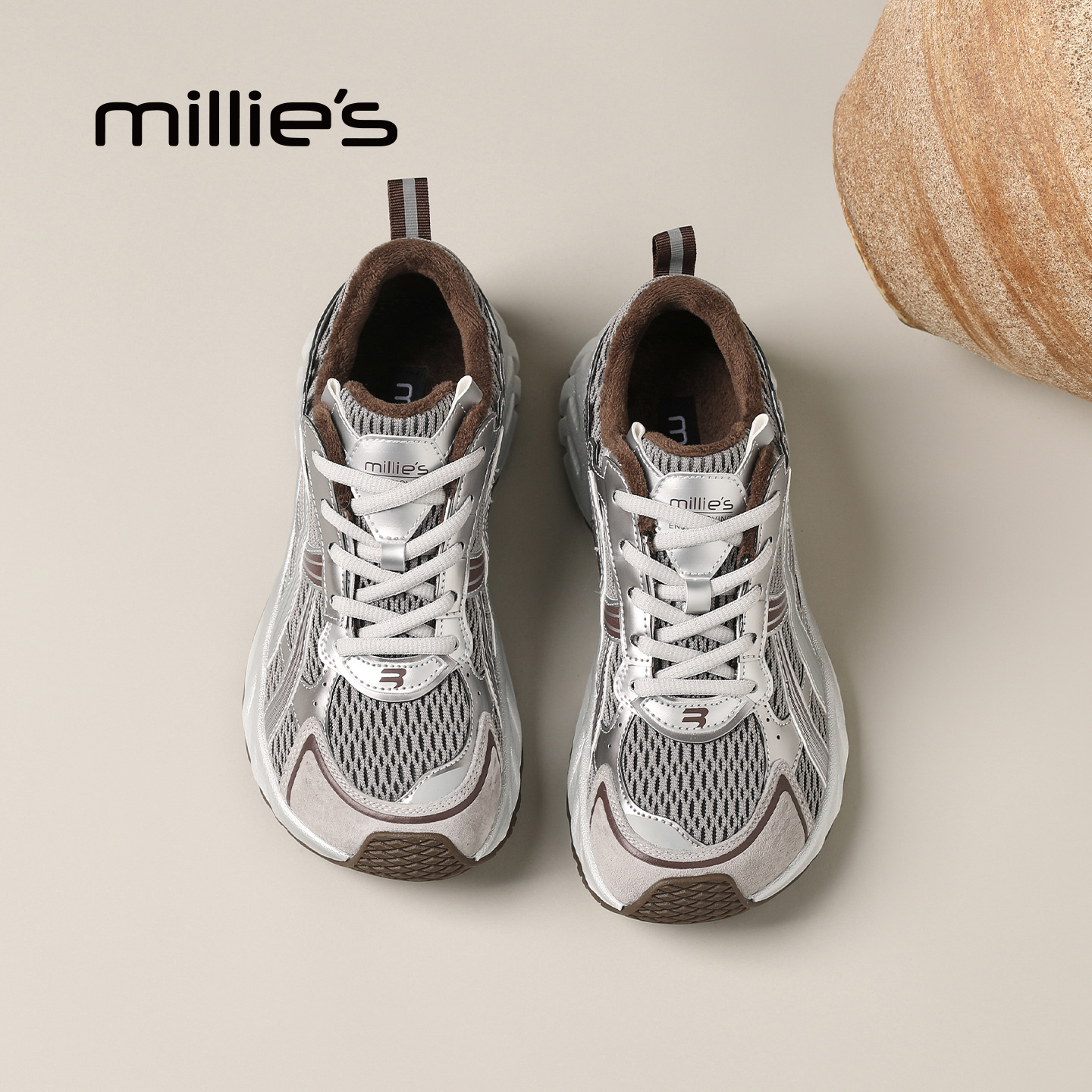 MILLIE'S/妙丽运动休闲老爹鞋女