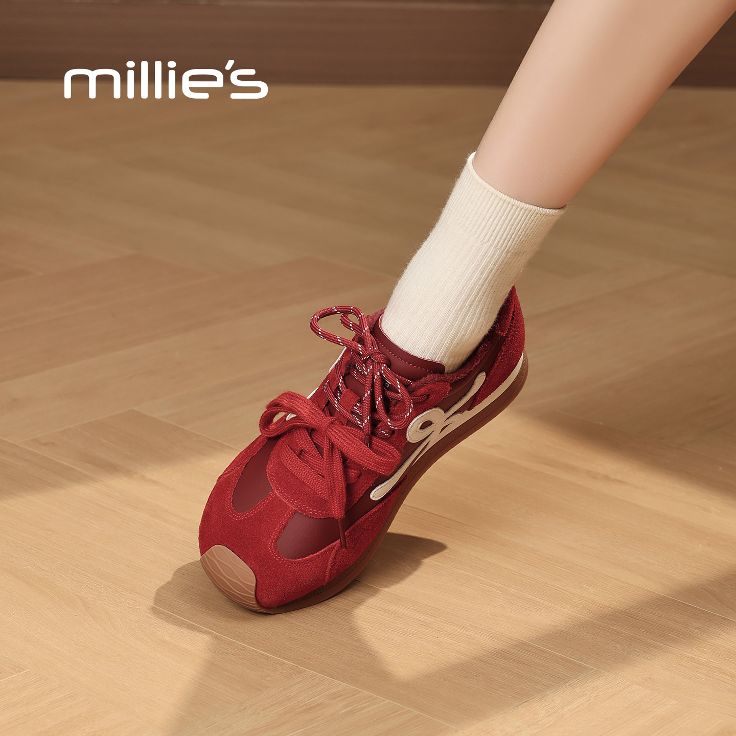 MILLIE'S/妙丽休闲板鞋阿甘鞋