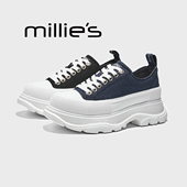 妙丽新款 圆头厚底小个子增高超轻时尚 MILLIE 百搭休闲ins老爹鞋
