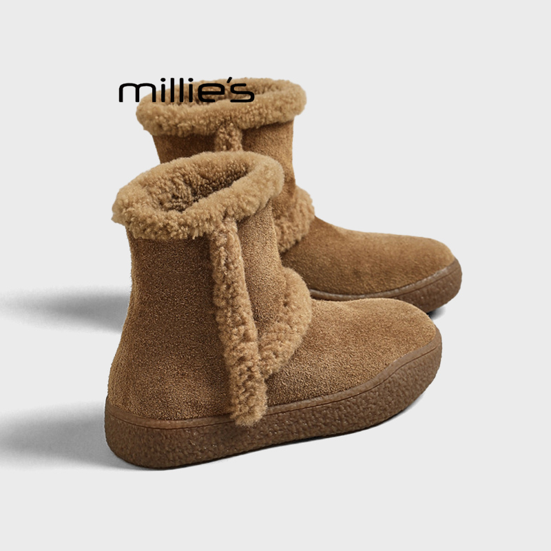 MILLIE'S/妙丽保暖超火短筒棉靴