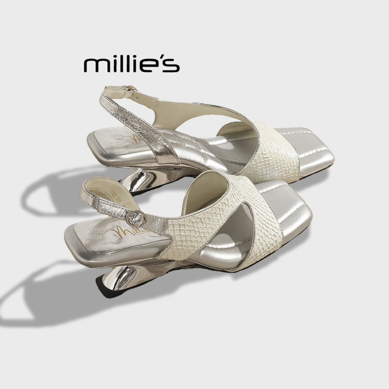MILLIE'S/妙丽法式方头凉鞋