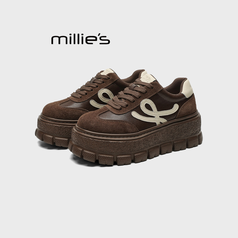 MILLIE'S/妙丽厚底德训鞋
