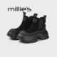 MILLIE 切尔西靴冬季 妙丽圆头厚底欧美风轻奢简约御姐风时尚