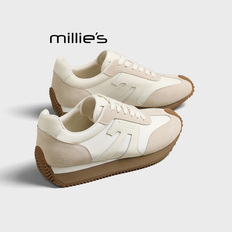 MILLIE'S/妙丽真皮德训鞋女