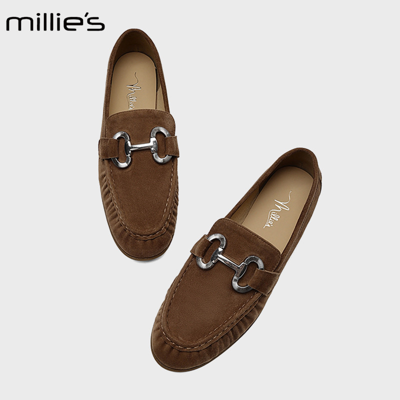 MILLIE'S/妙丽懒人一脚蹬豆豆鞋