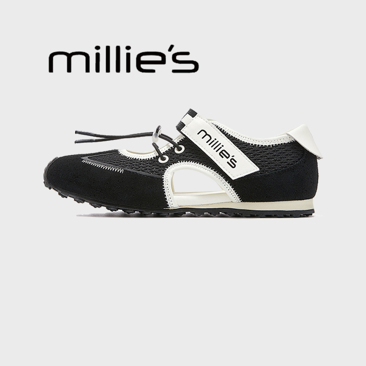 MILLIE'S/妙丽魔术贴平底休闲鞋