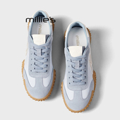 妙丽2026新款 复古拼色系带德训鞋 MILLIE 轻便百搭休闲运动鞋