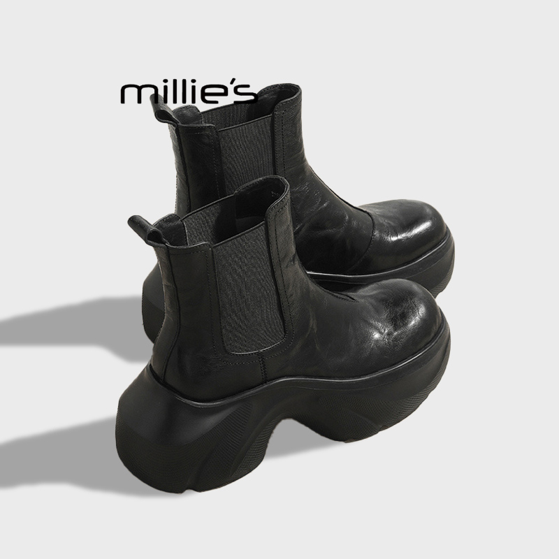 MILLIE'S/妙丽厚底增高短靴