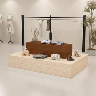 服装店岛台商场展示柜化妆品店中台设置流台鞋包女装店展示柜
