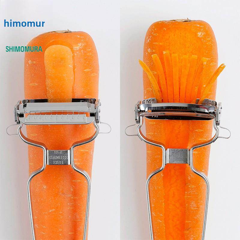 日本下村不锈钢削皮器蔬果削皮刀刨丝擦丝切丝切菜器切片刨卷心菜