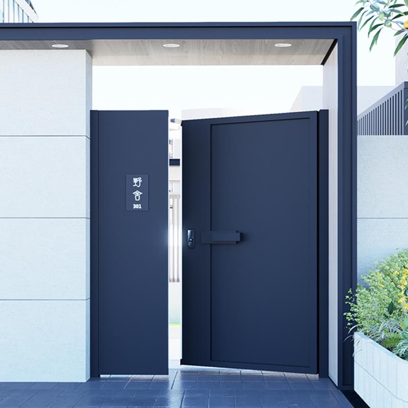 铁艺别墅庭院大门户外花园铝合金大门不锈钢简约院子入户民宿大门