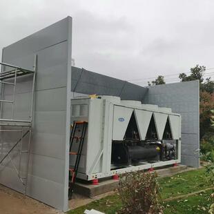 大型中央空调隔声屏障消声板冷却塔降噪泵房冷热泵机组消声器降噪