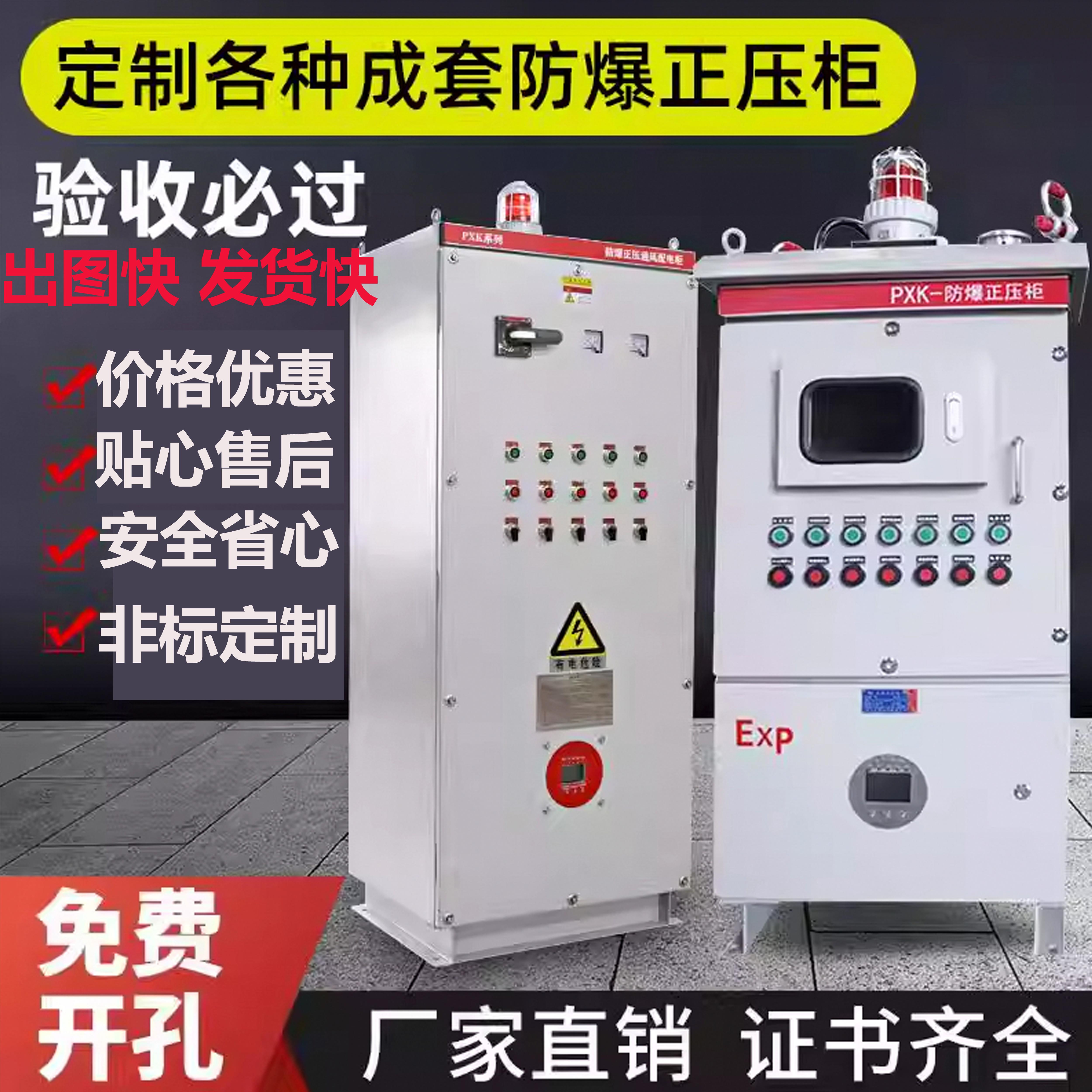 防爆正压柜不锈钢空箱控制动力检修电源开关仪表变频器接线空壳体