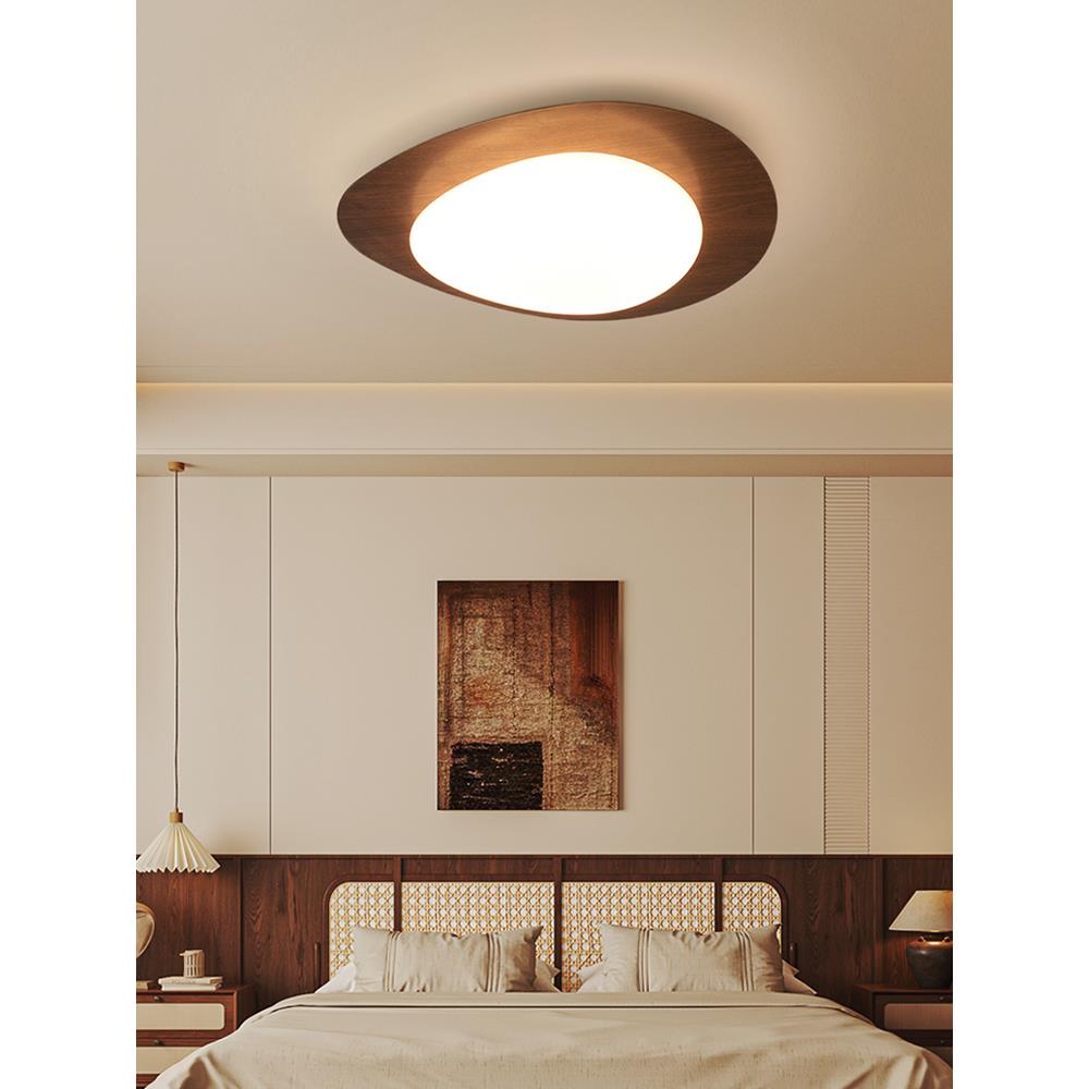 斯堪的纳维亚全光谱原木风格Led吸顶灯卧室，书房灯，入口阳台灯