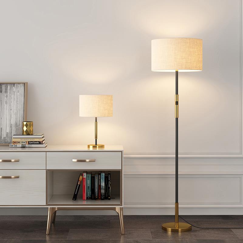 落地灯阅读简约现代北欧创意客厅轻奢书房卧室装饰氛围灯立式台灯