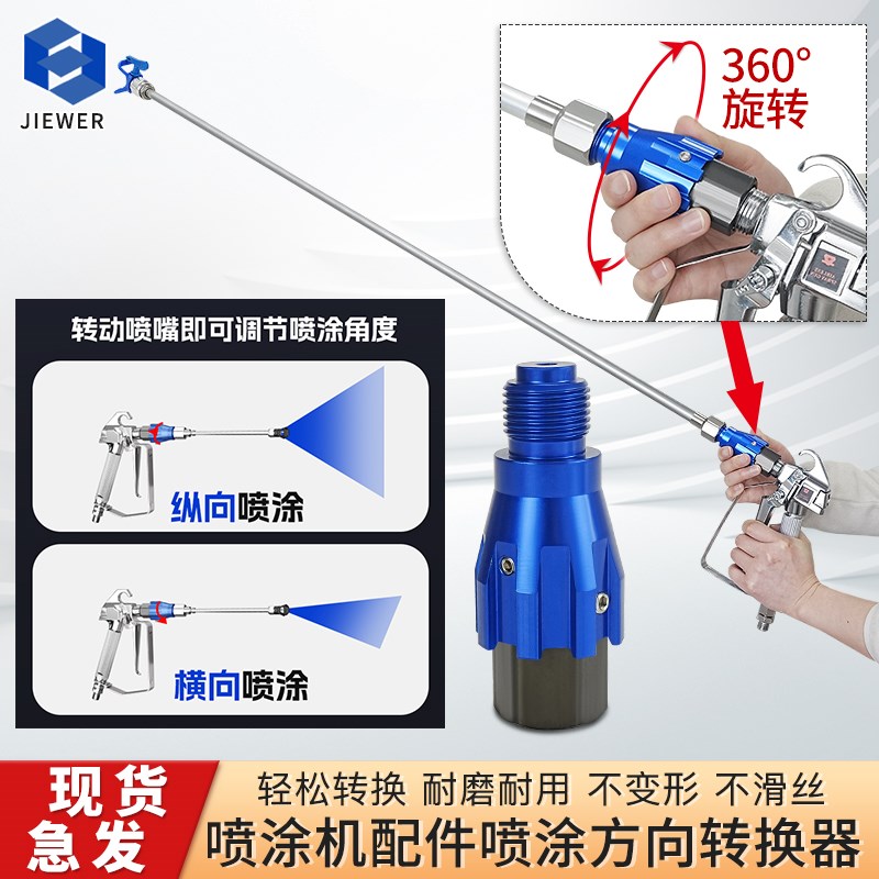 油漆乳胶漆无气喷涂机配件大全通用喷漆机喷枪喷嘴喷涂方向调节器