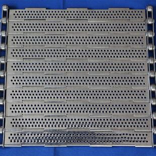 宁津厂家高温定制食品级滚珠不锈钢工业承重冲孔输送炼板带板炼带