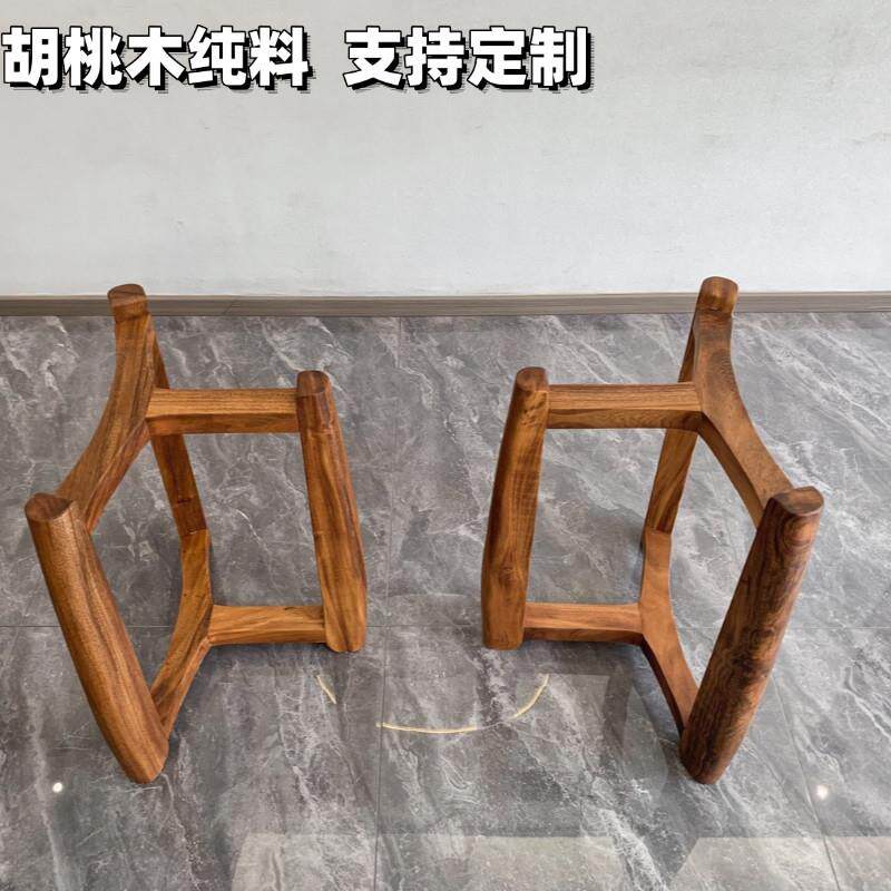实木支架桌腿定制茶几餐桌书桌电脑办公桌脚支撑架木头桌子架子