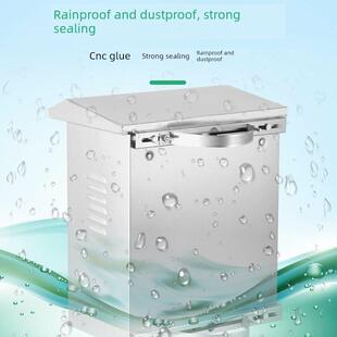 户外304不锈钢加厚抱杆配电箱室外防雨电杆抱箍防水监控箱控制箱