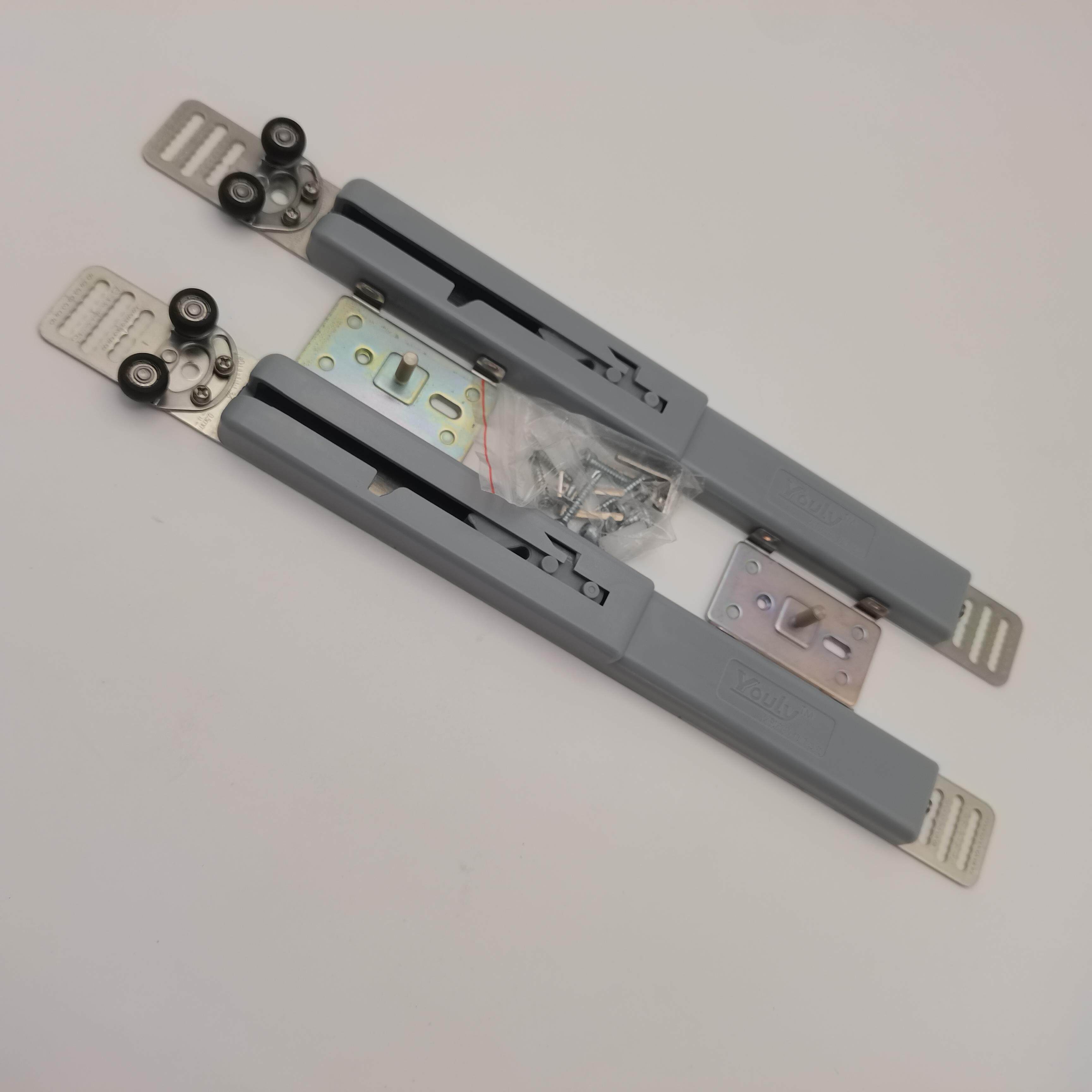 优立气压阻尼器衣柜移门缓冲滑轮移门配件衣橱五金防撞器