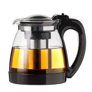 开水直冲花茶壶耐热玻璃茶壶茶具不锈钢过滤大容量水壶家用冲茶器